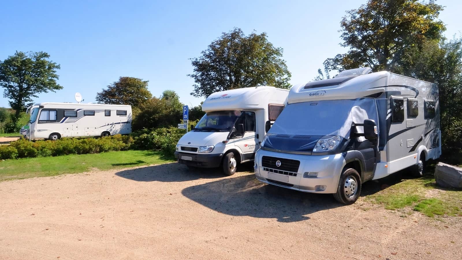 Parkplatz für Wohnmobile