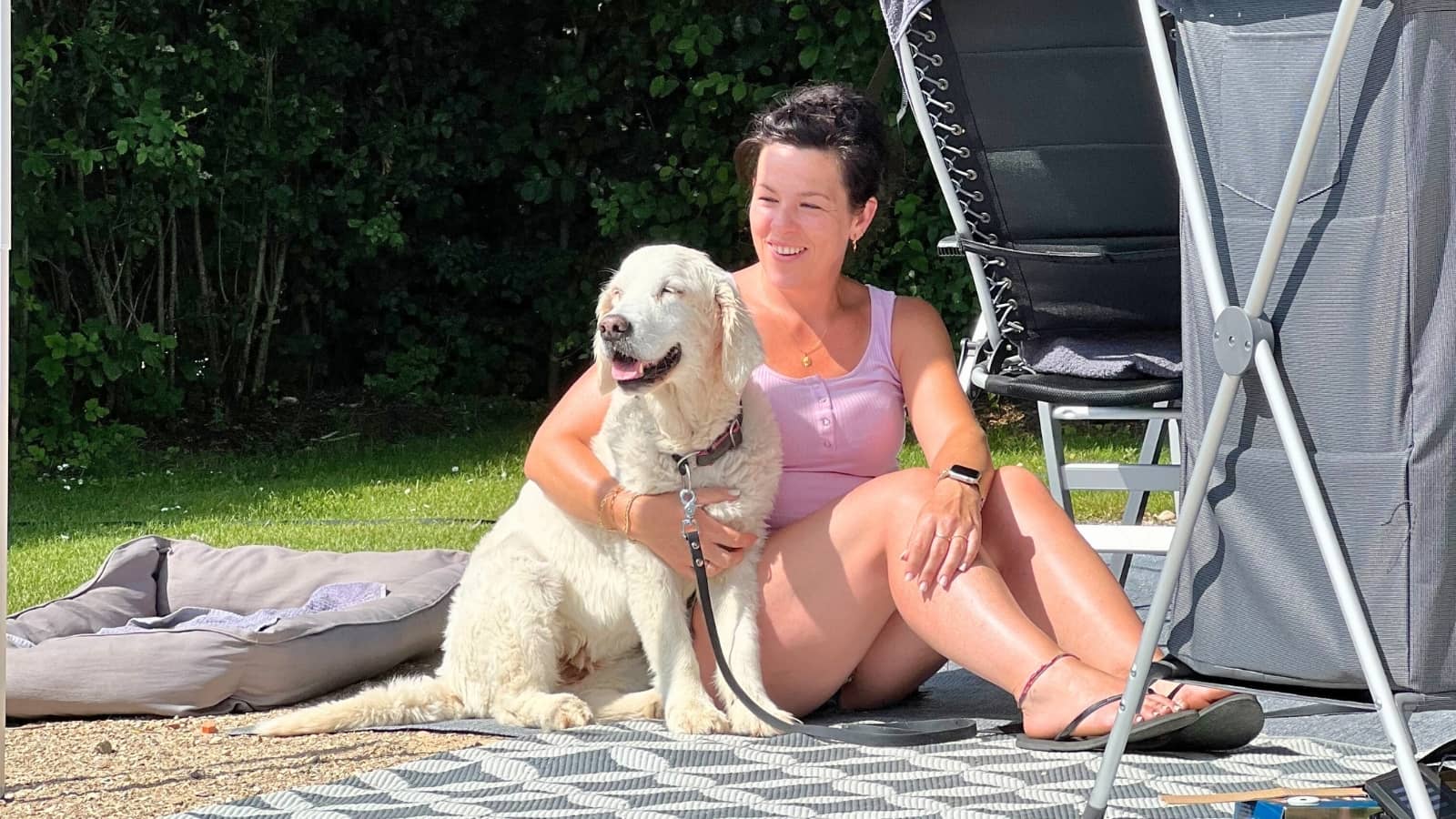 Staying with a dog